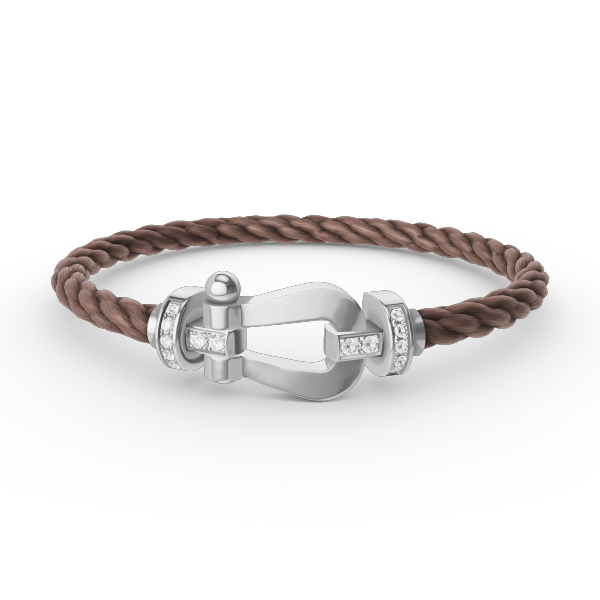 [Kaelin Vow]FORCE LARGE HORSESHOE HALF DIAMOND BRACELET SILVER