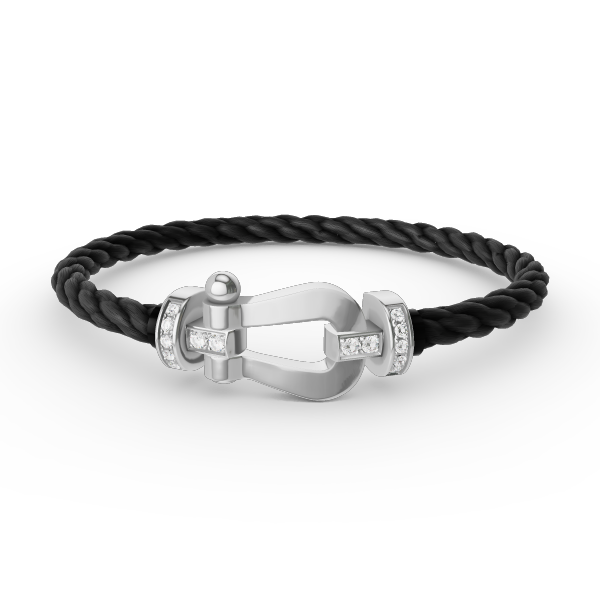 [Kaelin Vow]FORCE LARGE HORSESHOE HALF DIAMOND BRACELET SILVER