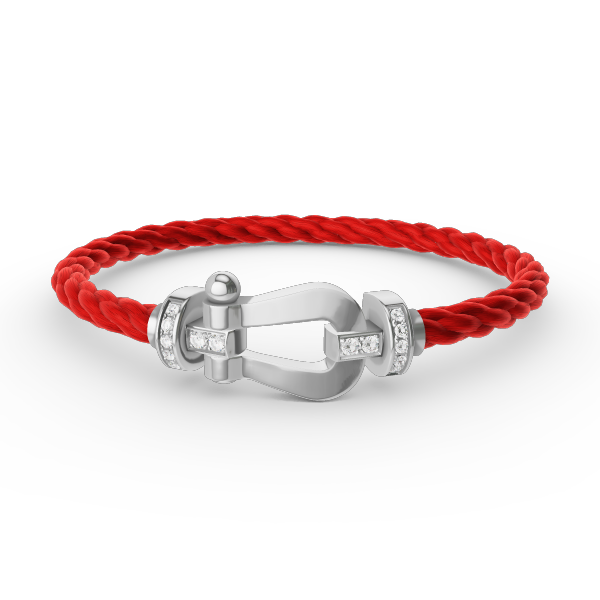 [Kaelin Vow]FORCE LARGE HORSESHOE HALF DIAMOND BRACELET SILVER