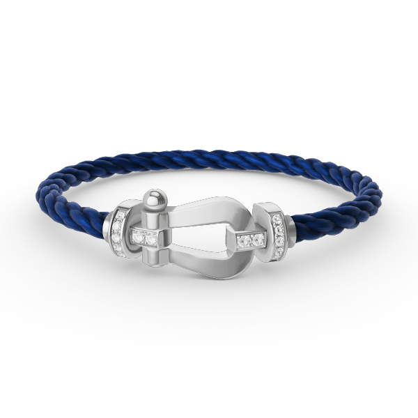 [Kaelin Vow]FORCE LARGE HORSESHOE HALF DIAMOND BRACELET SILVER