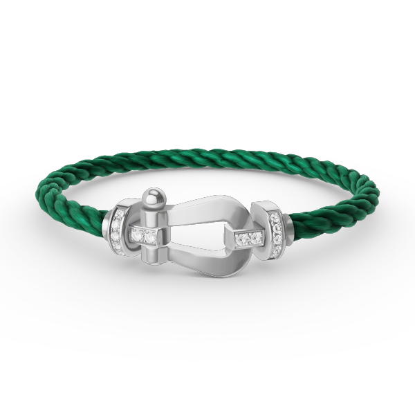 [Kaelin Vow]FORCE LARGE HORSESHOE HALF DIAMOND BRACELET SILVER