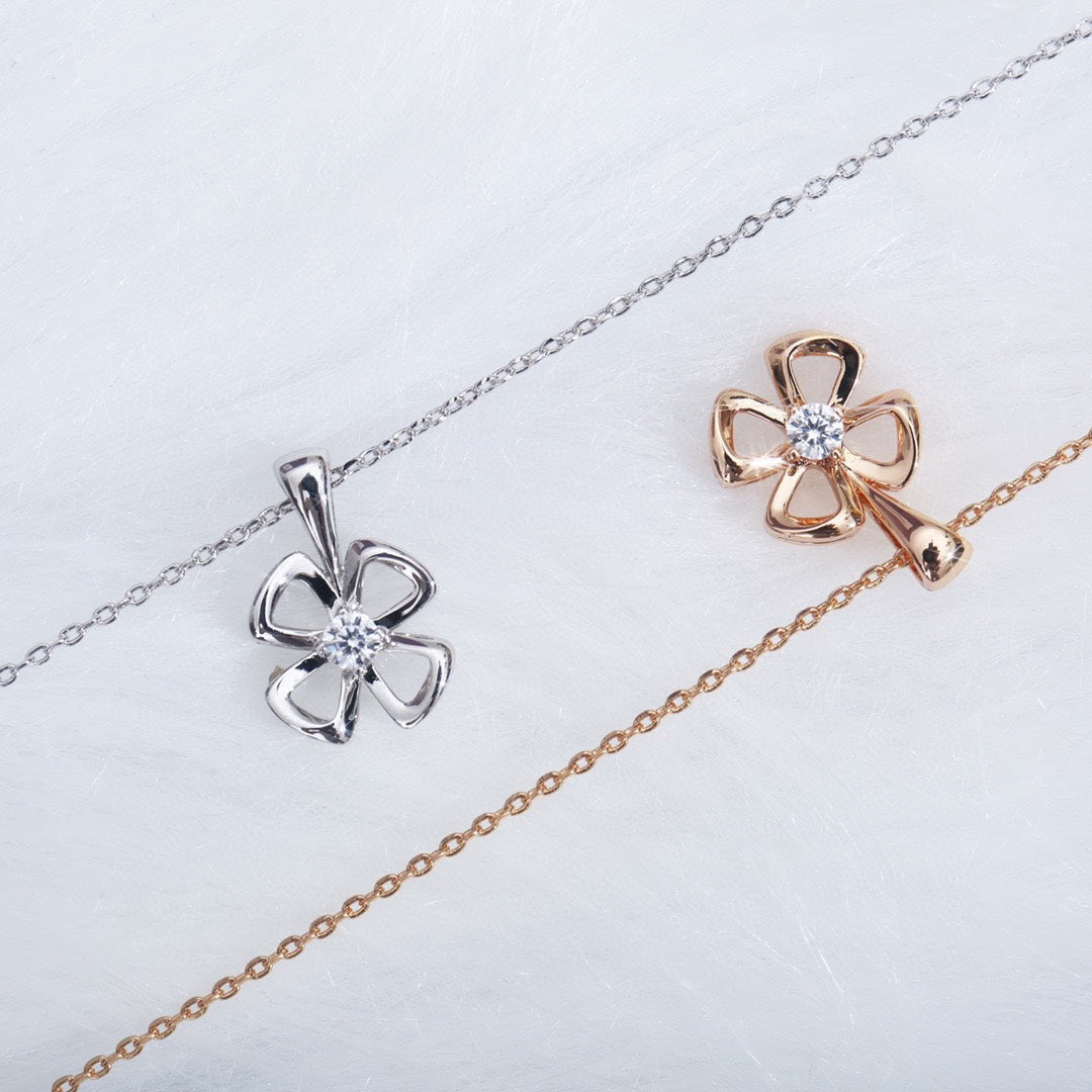 [Kaelin Vow]FIOREVER HALSKETTE MIT DIAMANT-MITTE