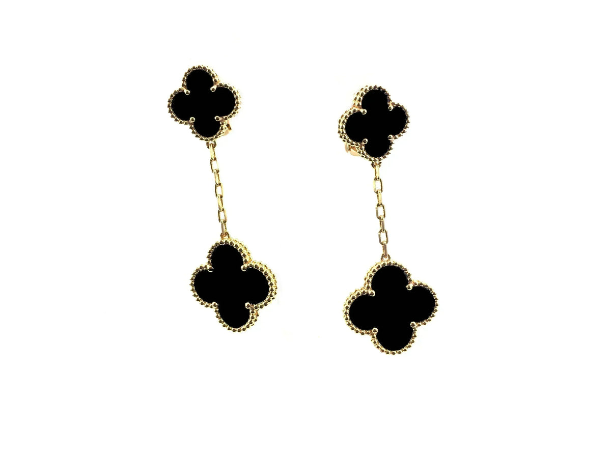 [Kaelin Vow]CLOVER 2 MOTIFS  EARRINGS (MULTIPLE CHOICESC