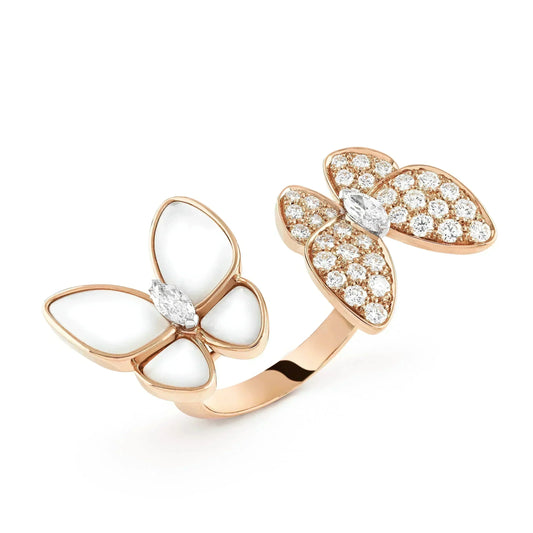 [Kaelin Vow]TWIN BUTTERFLY DIAMOND MOP RING